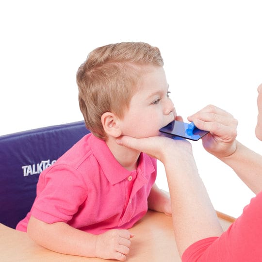 Child receiving oral placement therapy